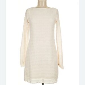 Wild Fable Cream Long Sleeve Dress